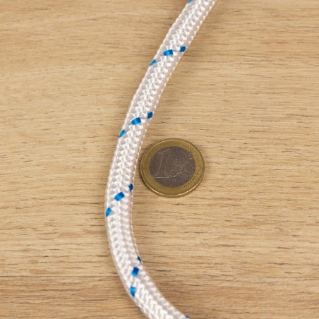 Cuerda Driza de Nylon 10 mm Blanca – Alta Resistencia 1300 kg, Bobina 100 m | Uso Náutico y Carga