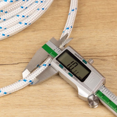 Cuerda Driza de Nylon 10 mm Blanca – Alta Resistencia 1300 kg, Bobina 100 m | Uso Náutico y Carga