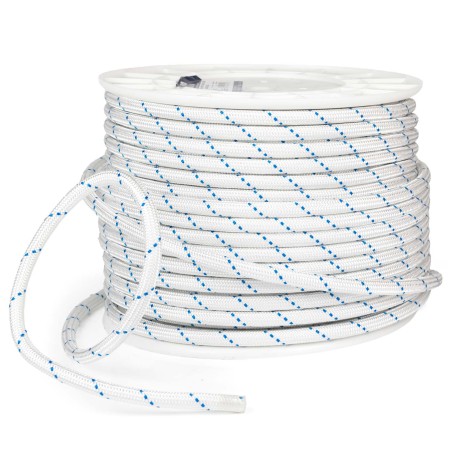 Cuerda Driza de Nylon 12 mm Blanca – Alta Resistencia 2000 kg, Bobina 100 m | Uso Náutico y Carga