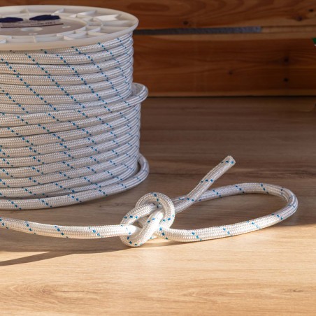 Cuerda Driza de Nylon 12 mm Blanca – Alta Resistencia 2000 kg, Bobina 100 m | Uso Náutico y Carga