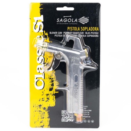 Pistola sopladora aire comprimido Sagola classic S1 boquilla metálica