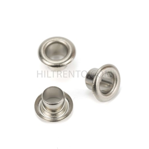 Ojete metálico 4 mm Hierro níquel plateado -...