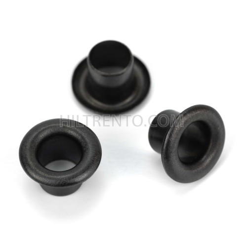 Ojete metálico 5 mm Hierro pavonado negro -...