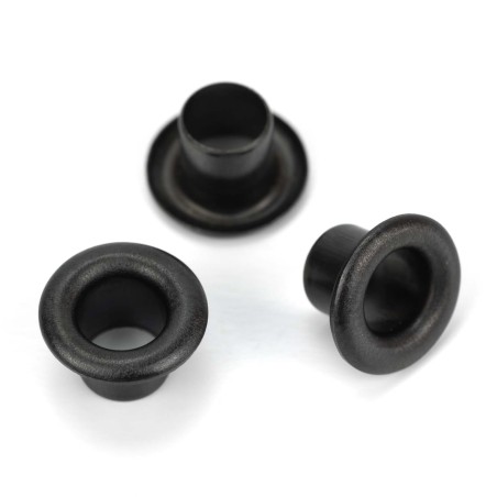 Ojete metálico 5 mm Hierro pavonado negro - Caja 5000 uds