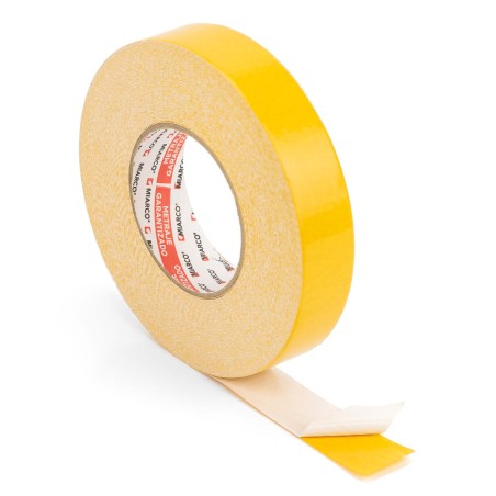 Cinta doble cara MIARCO DC-400S 30mm x 50m, alta adhesión, superficies difíciles y moquetas - Caja 20 rollos