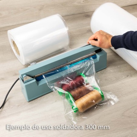 Máquina selladora térmica de bolsas 500 mm con guillotina