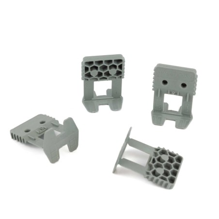 500 Bases Clips 1 mm espaciadores de nivelación suelos, baldosas, azulejos compatible con grandes formatos Tayg 913112
