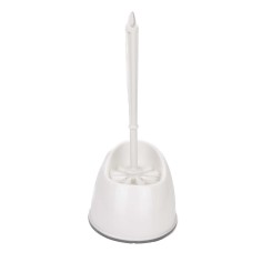 Escobilla de baño blanca Base estable