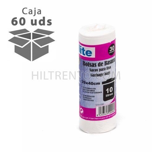 Bolsa plástico basura blanca pequeña papelera...