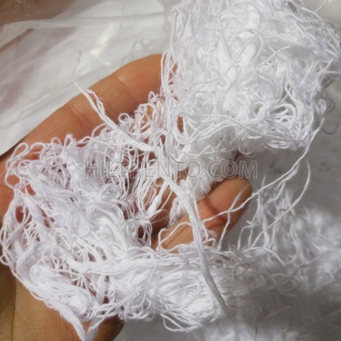 Trapo industrial hilo algodon hilaza blanco -...