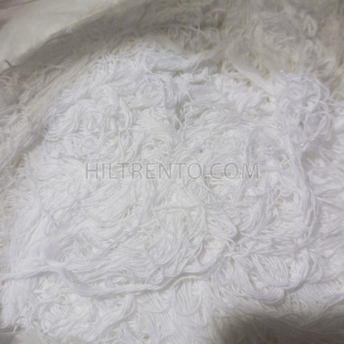 Trapo industrial hilo algodon hilaza blanco -...