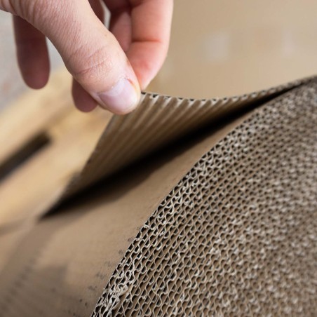 Cartón ondulado protección de envíos en rollos