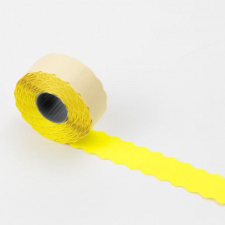 Etiquetas 26x12 amarillo fluor, permanentes