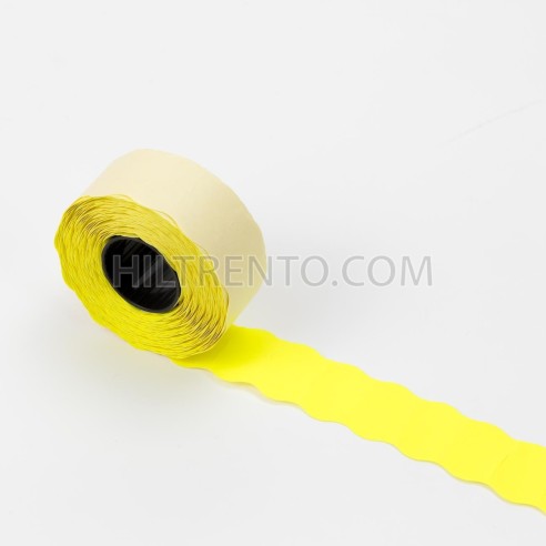 Etiquetas 26x12 amarillo fluor, permanentes