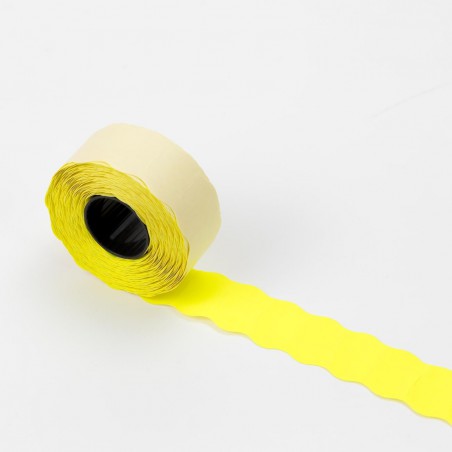 Etiquetas 26x12 amarillo fluor, permanentes