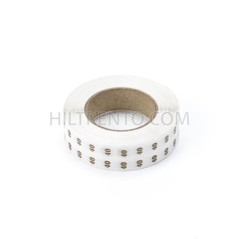 Etiquetas transparentes calzado Tallas 32-46