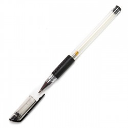 Bolígrafo gris tinta gel