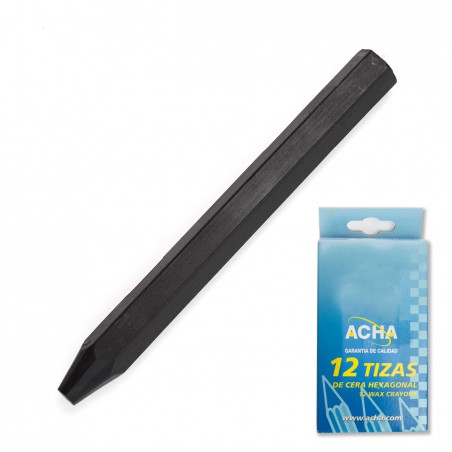 Tizas cera hexagonal 12 mm rojo