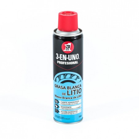 Spray Grasa blanca litio 3 EN UNO 250ml