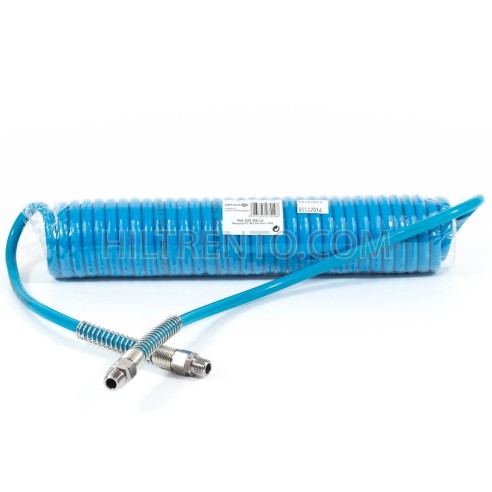 Manguera espiral aire comprimido 1/4"M 7 metros