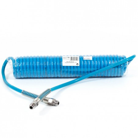 Manguera espiral aire comprimido 1/4"M 7 metros