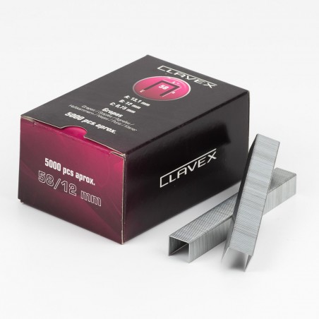 Caja 5000 grapas clavex 58/12