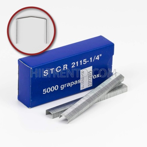 Grapas STCR 2115 6mm - Caja 5000 unidades