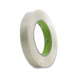 Cinta reforzada fibra vidrio 25mm x 50metros
