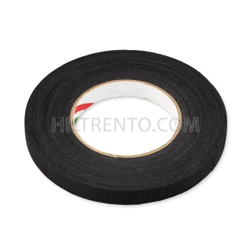 Cinta adhesiva costura trama negra 15mm x 50m