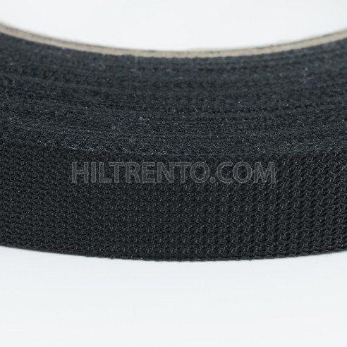 Cinta adhesiva costura trama negra 15mm x 50m- Caja 76 uds