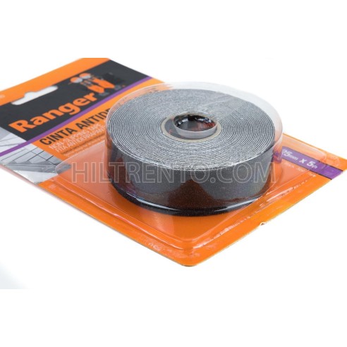 Cinta adhesiva antideslizante negra 25mm x 5 metros