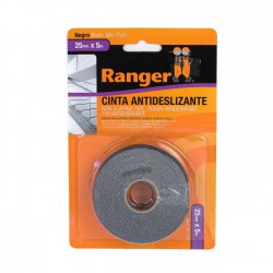 Cinta adhesiva antideslizante negra 25mm x 5 metros - Caja 24 uds