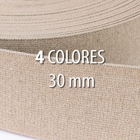 Elástico lino 30 mm - Rollo 25 metros