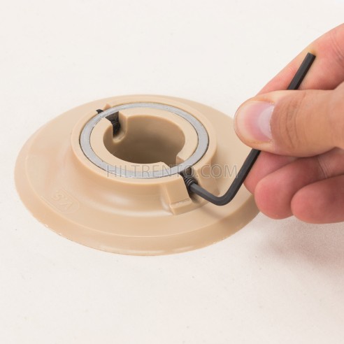 Cepillo de tela con separador para pulir 75x300 mm