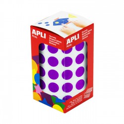 Rollo gomets redondos apli 15mm lila