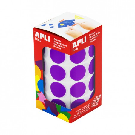 Rollo gomets redondos apli 20mm lila