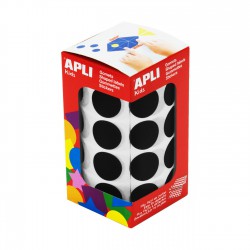 Rollo gomets redondos apli 20mm negro