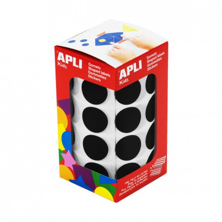 Rollo gomets redondos apli 20mm negro