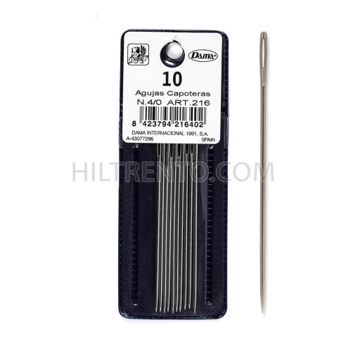 Aguja capotera 4/0 - Pack 10 uds