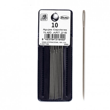 Aguja capotera 4/0 - Pack 10 uds