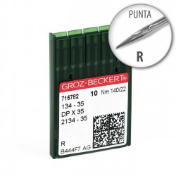 Aguja Groz-Beckert 134-35 140/22 Punta R - Pack 10 uds