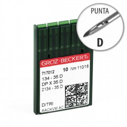 Aguja Groz-Beckert 134-35 110/18 Punta D - Pack 10 uds