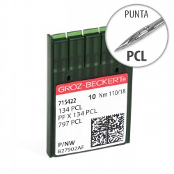 Aguja Groz-Beckert 134 110/18 Punta PCL - Pack 10 uds
