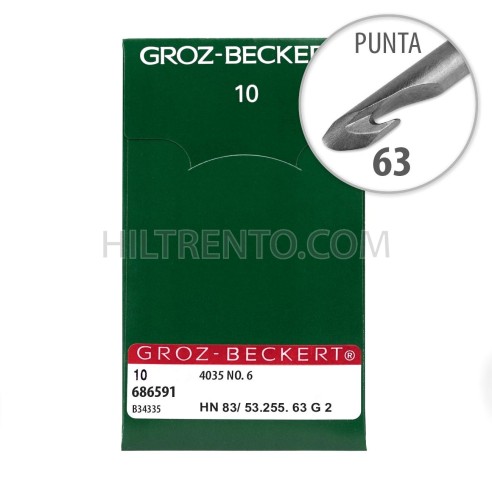 Groz-Beckert	HN 83/ 53.255. 63 G 2	4035 NO. 6 - 10 uds