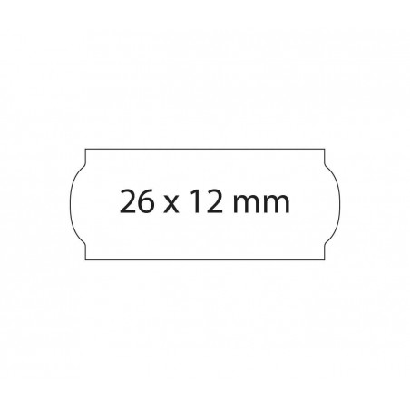 Etiquetas 26x12 blancas, permanentes