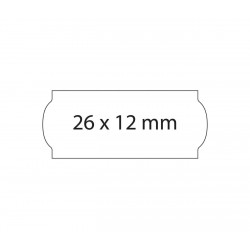 Etiquetas 26x12 blancas, removibles