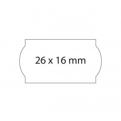Etiquetas 26x16 blancas, permanentes