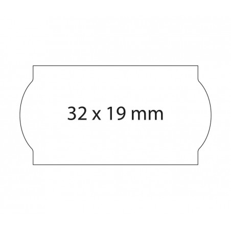 Etiquetas 26x16 blancas, permanentes