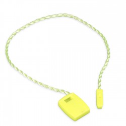 Marchamo plano amarillo fluor - 1000 uds