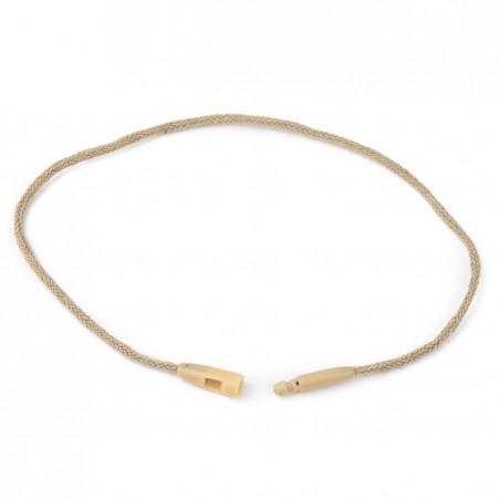 Marchamo redondo cierre frontal algodón dorado - 1000 uds